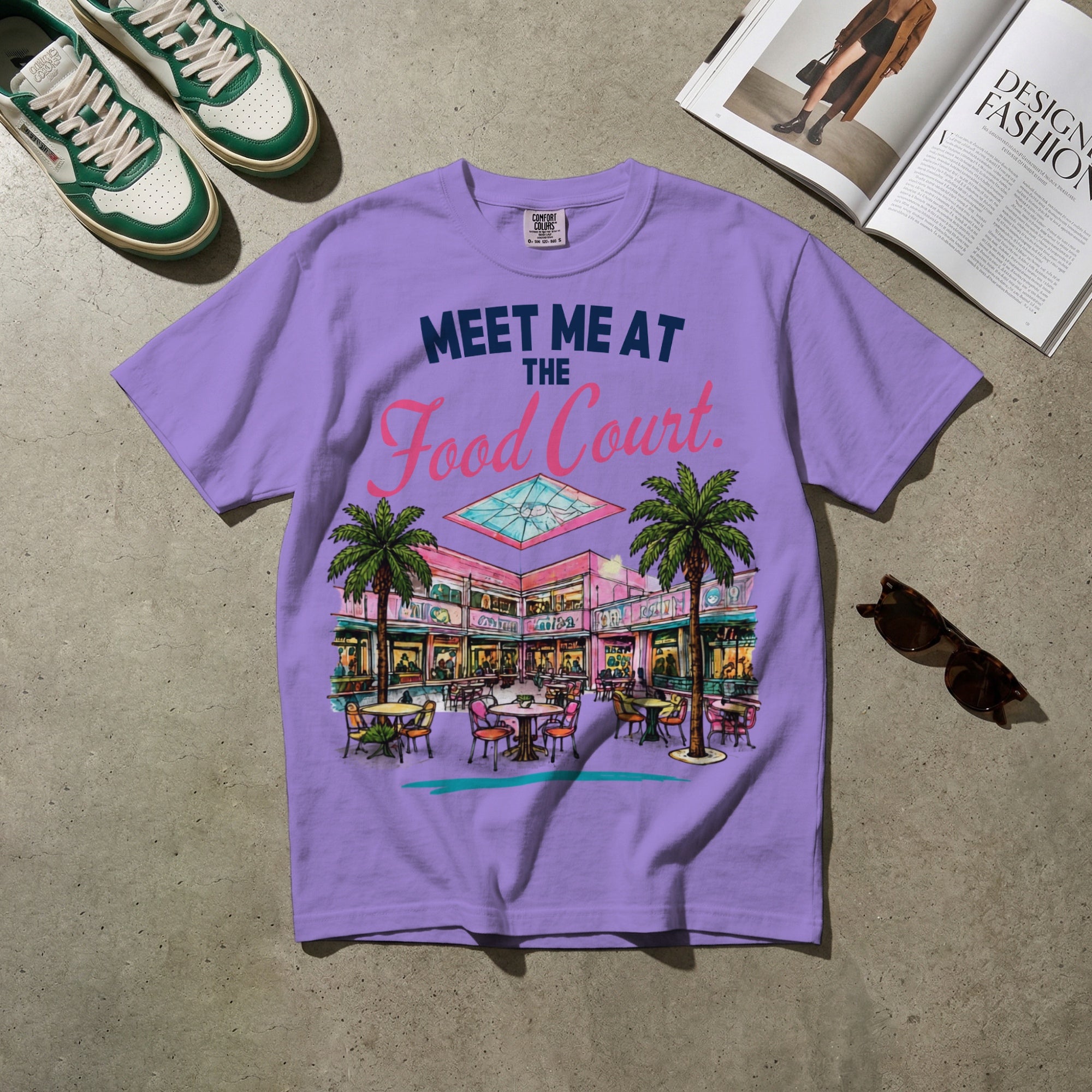 Meet Me at the Food Court — Vintage 80s Mall Graphic Tee | Faded Memory Supply