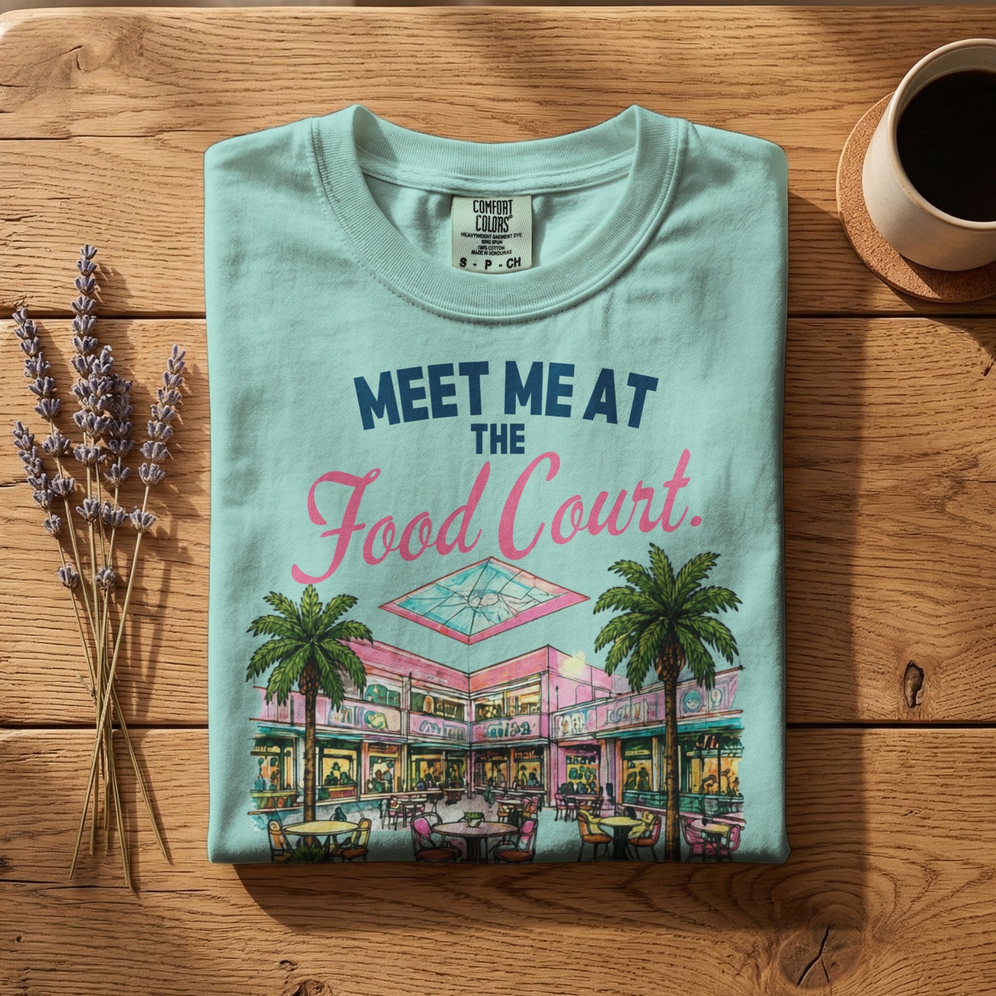 Meet Me at the Food Court — Vintage 80s Mall Graphic Tee | Faded Memory Supply