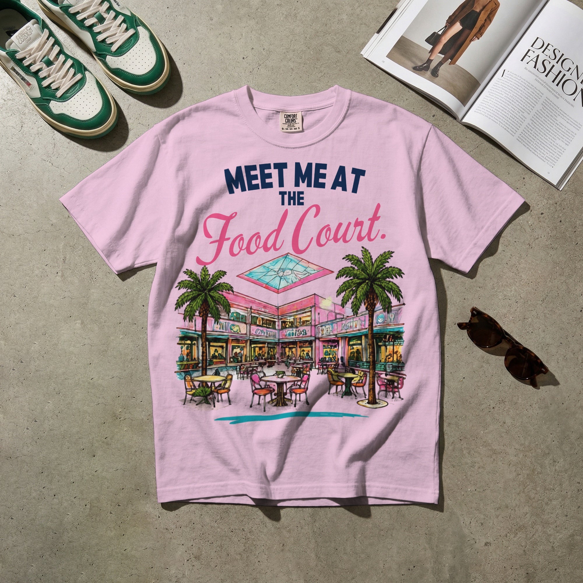 Meet Me at the Food Court — Vintage 80s Mall Graphic Tee | Faded Memory Supply