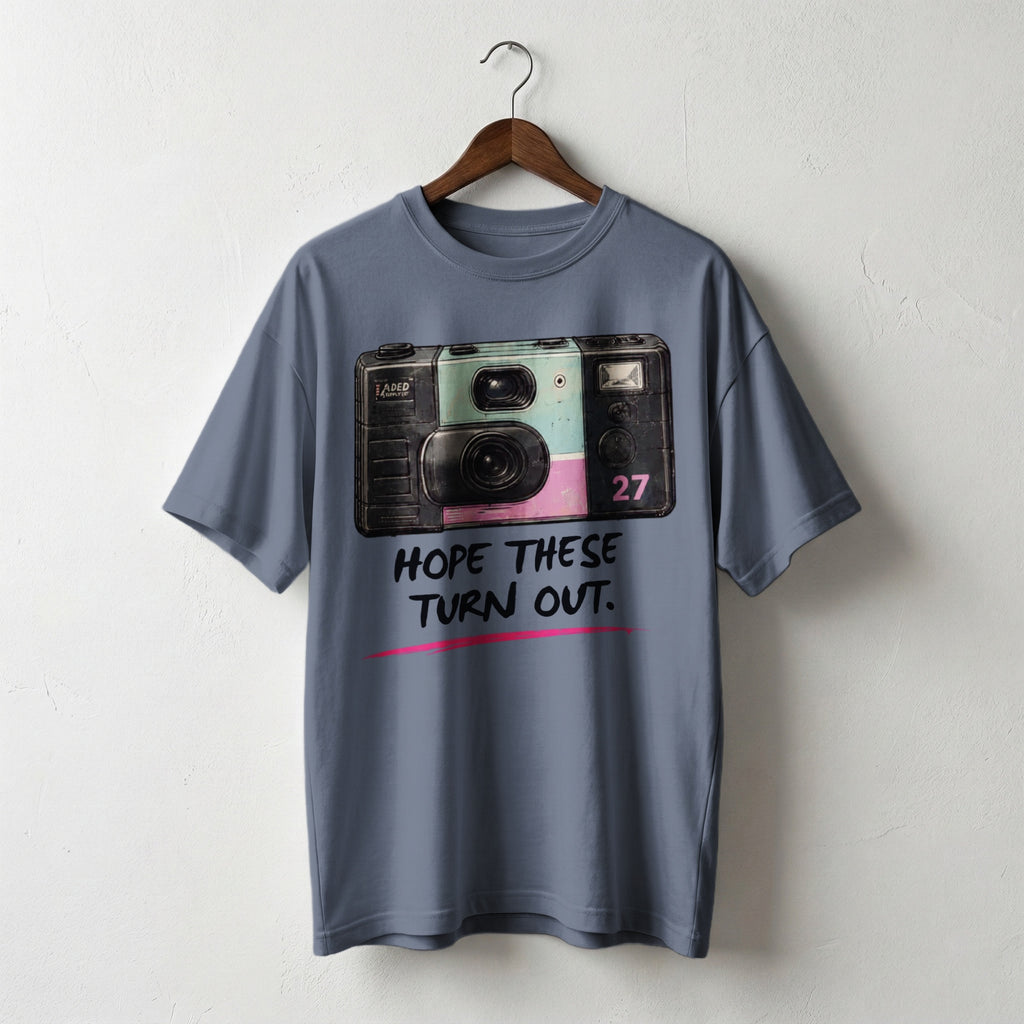 Hope These Turn Out — Vintage 90s Disposable Camera Graphic Tee | Faded Memory Supply