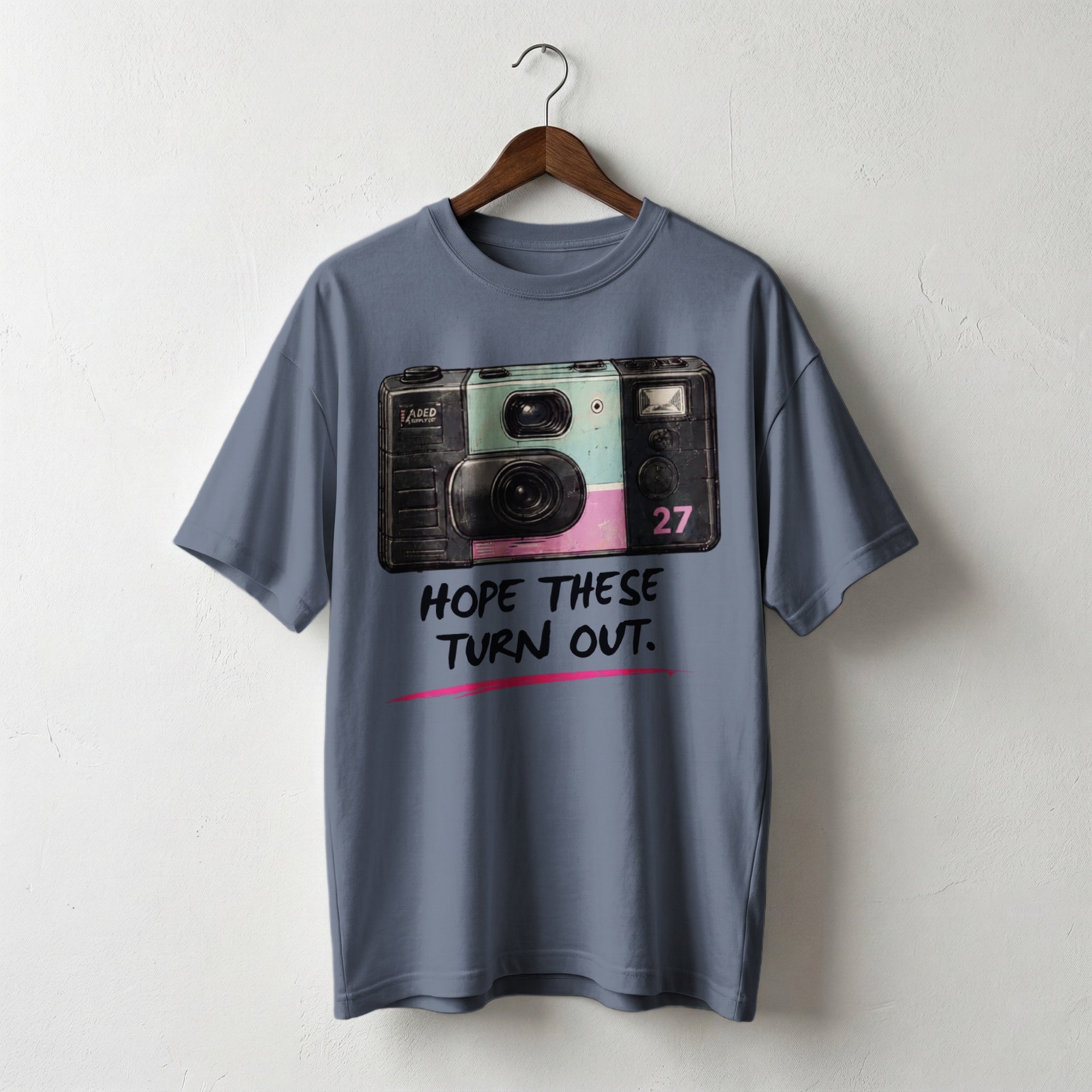 Hope These Turn Out — Vintage 90s Disposable Camera Graphic Tee | Faded Memory Supply