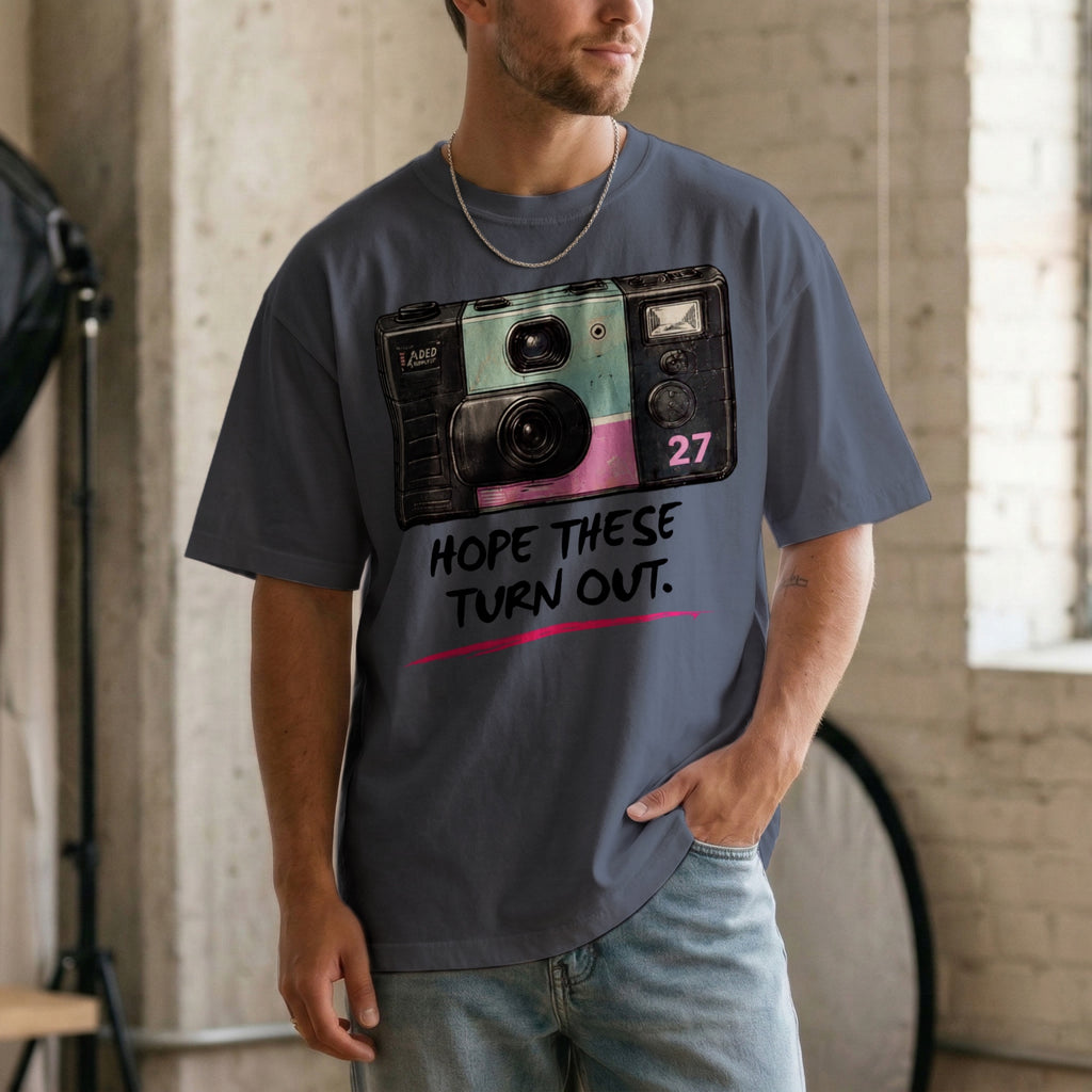 Hope These Turn Out — Vintage 90s Disposable Camera Graphic Tee | Faded Memory Supply