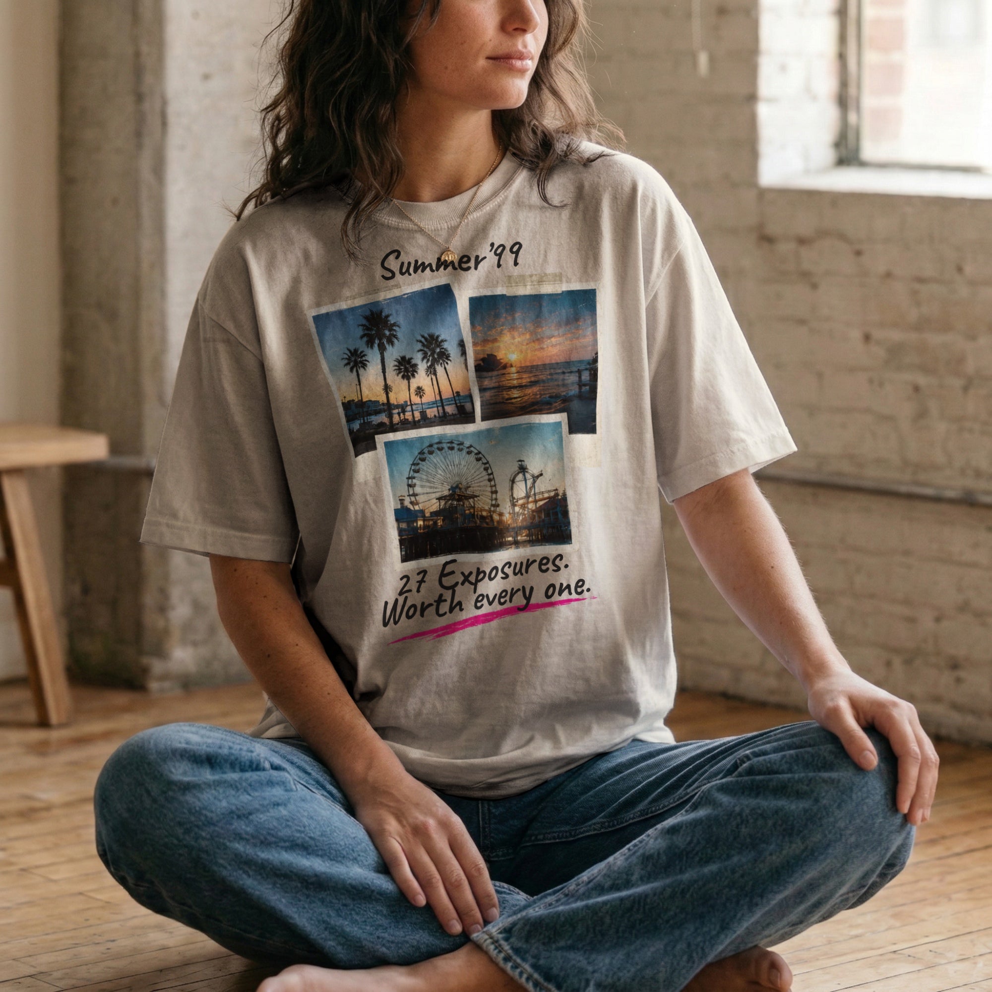 Summer ’99 — Vintage 90s Disposable Camera Graphic Tee | Faded Memory Supply