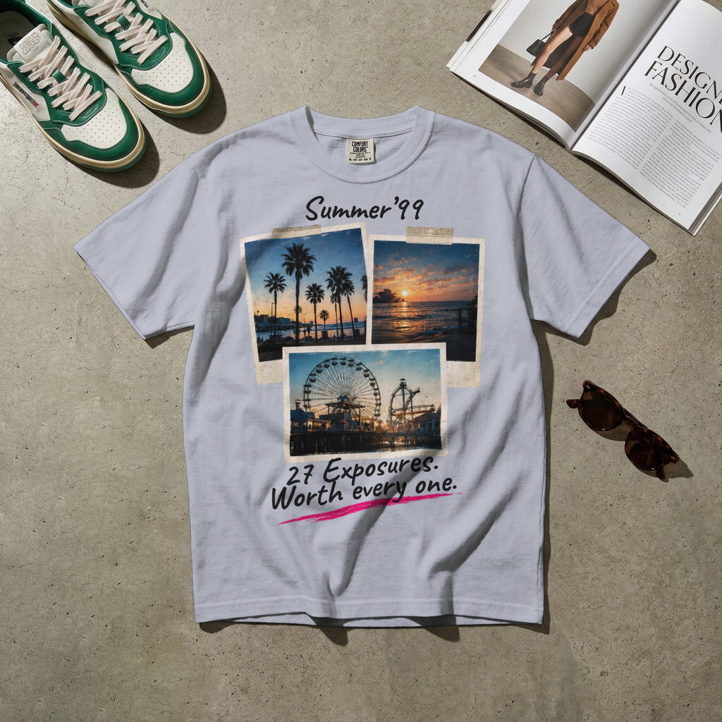 Summer ’99 — Vintage 90s Disposable Camera Graphic Tee | Faded Memory Supply