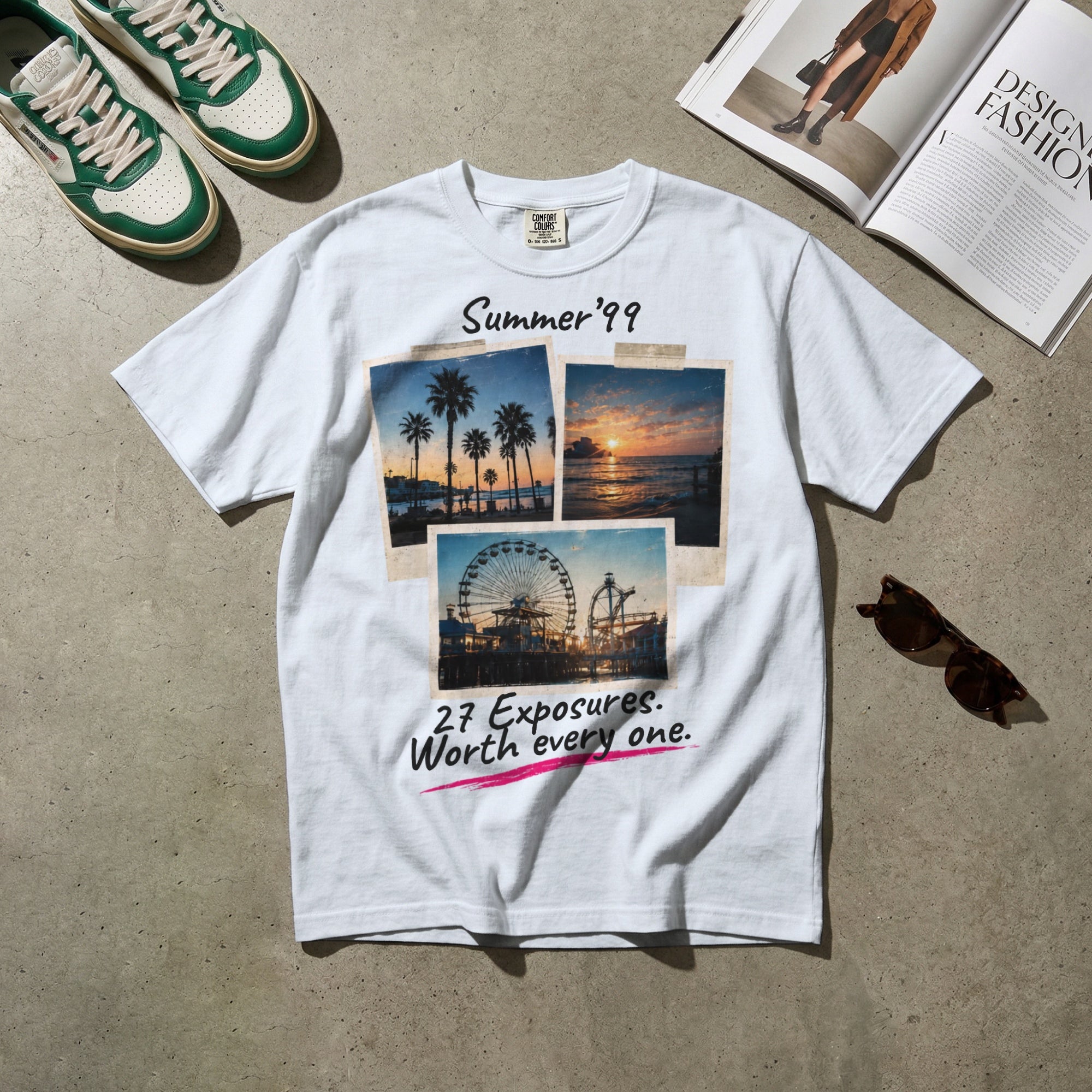 Summer ’99 — Vintage 90s Disposable Camera Graphic Tee | Faded Memory Supply