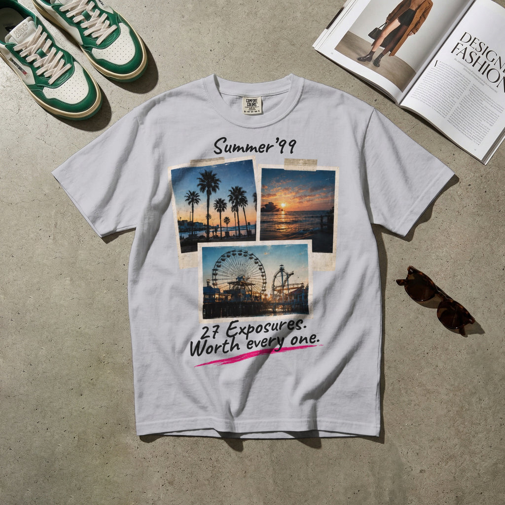 Summer ’99 — Vintage 90s Disposable Camera Graphic Tee | Faded Memory Supply