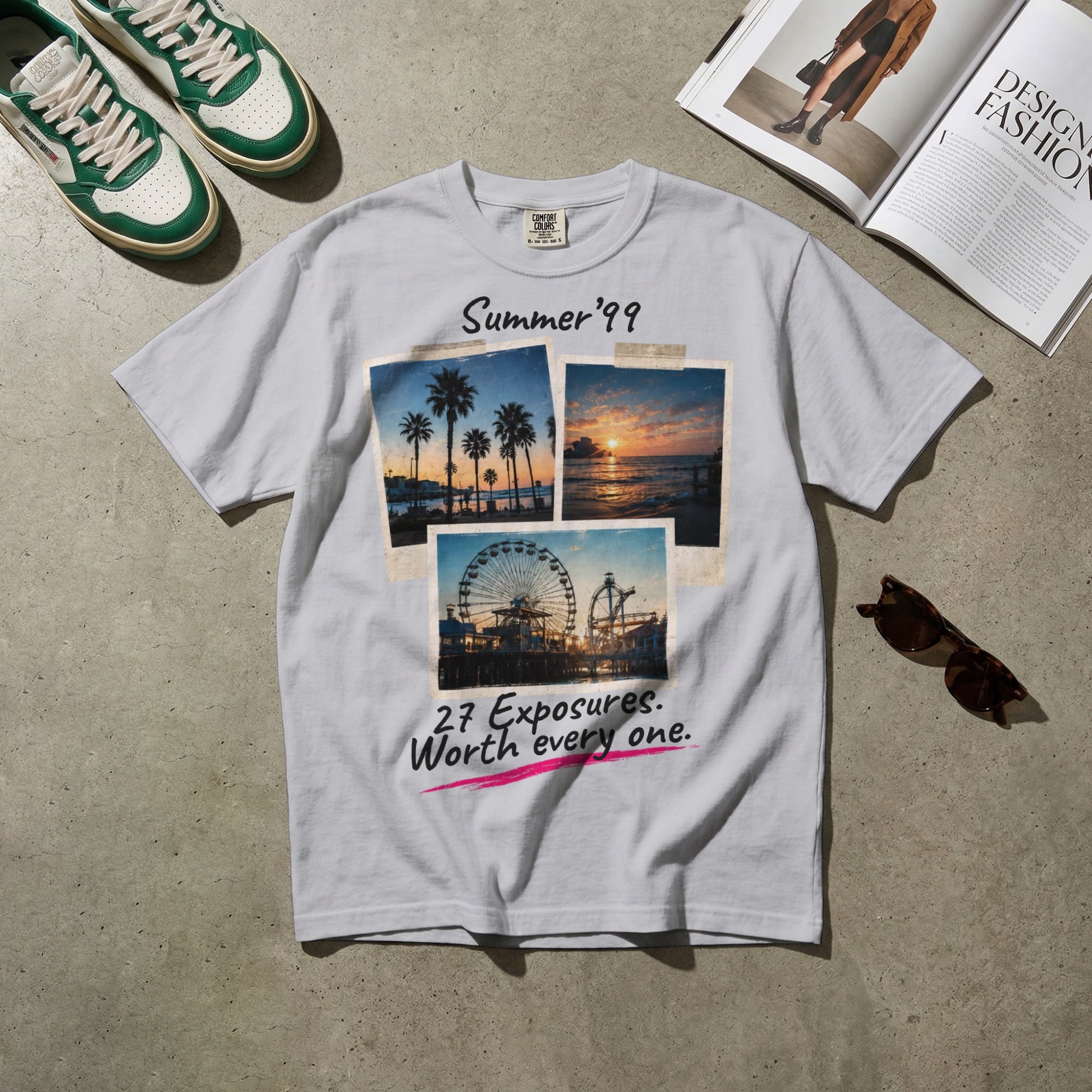 Summer ’99 — Vintage 90s Disposable Camera Graphic Tee | Faded Memory Supply
