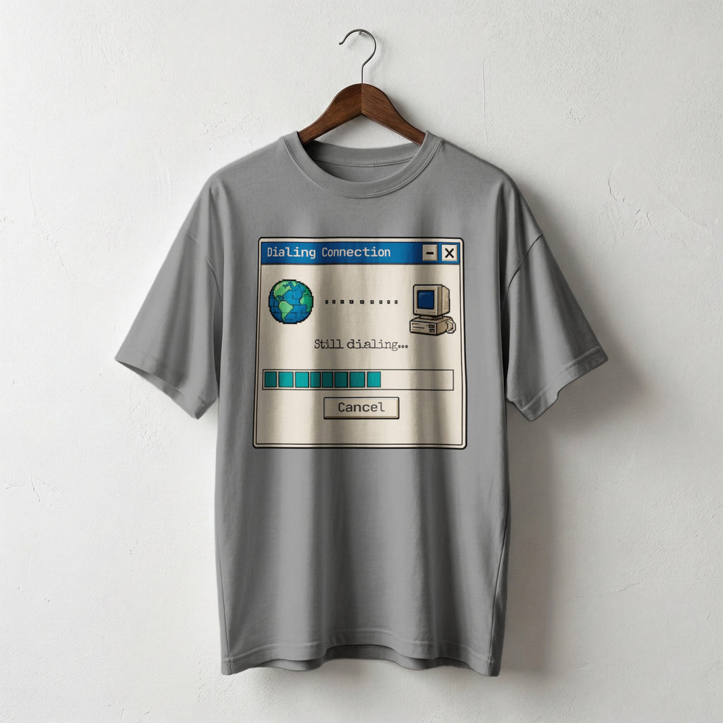 Still Dialing — Vintage 90s Dial-Up Graphic Tee | Faded Memory Supply