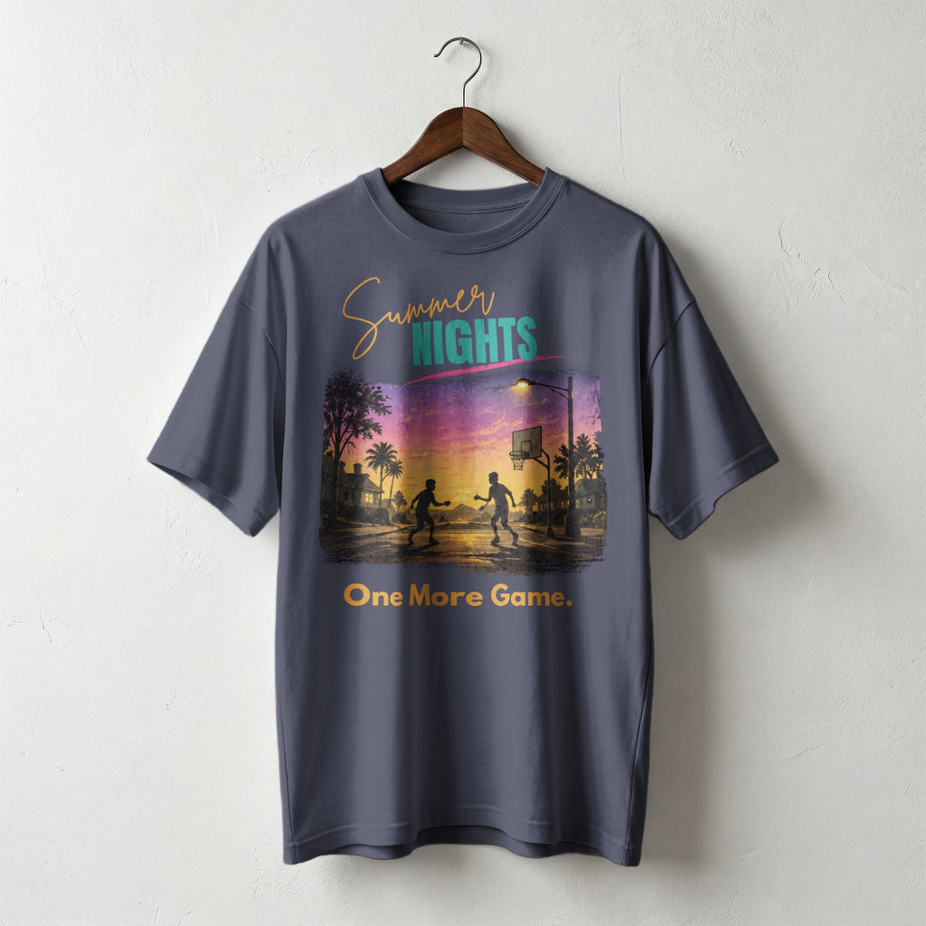 Summer Nights, One More Game — Vintage 90s Childhood Graphic Tee | Faded Memory Supply