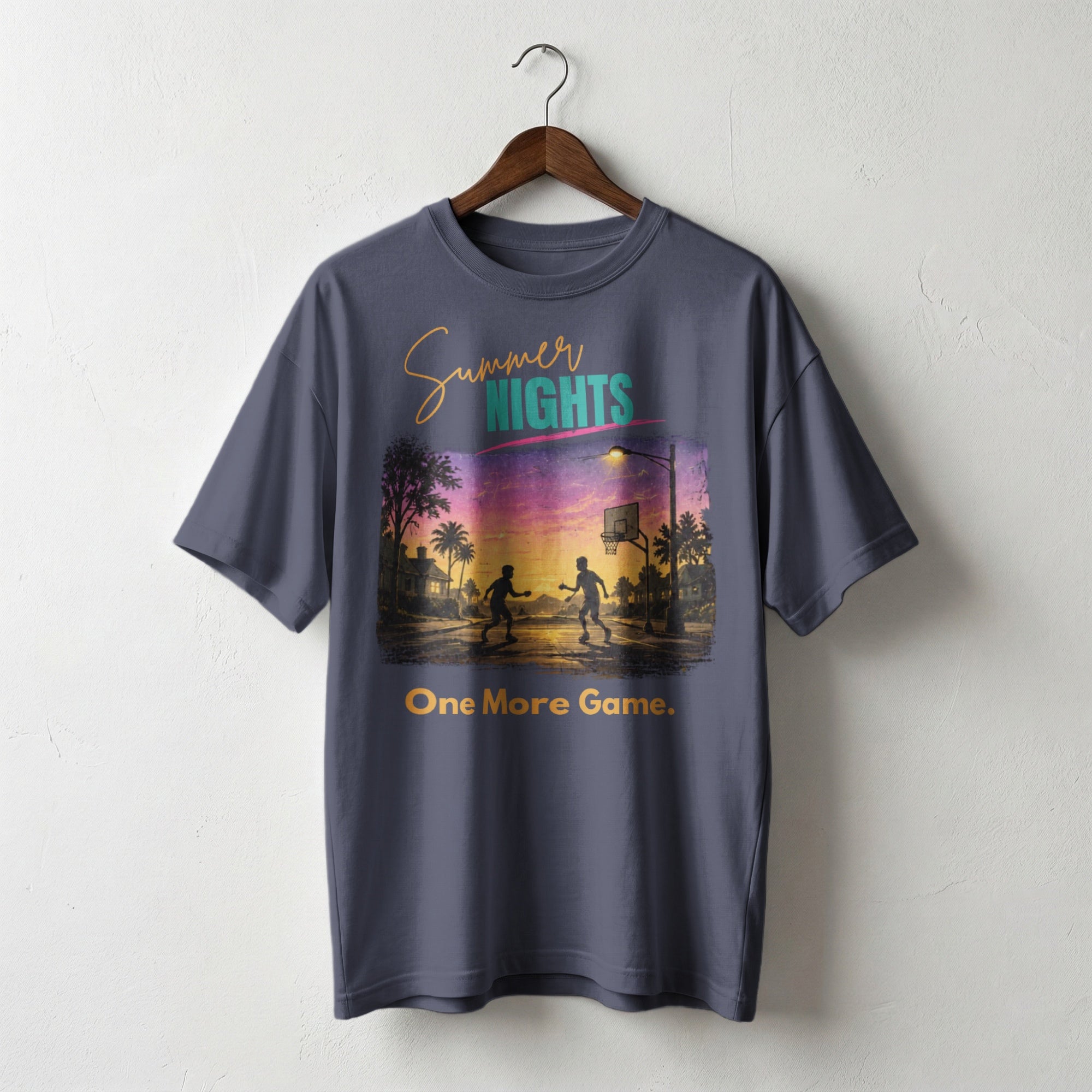 Summer Nights, One More Game — Vintage 90s Childhood Graphic Tee | Faded Memory Supply