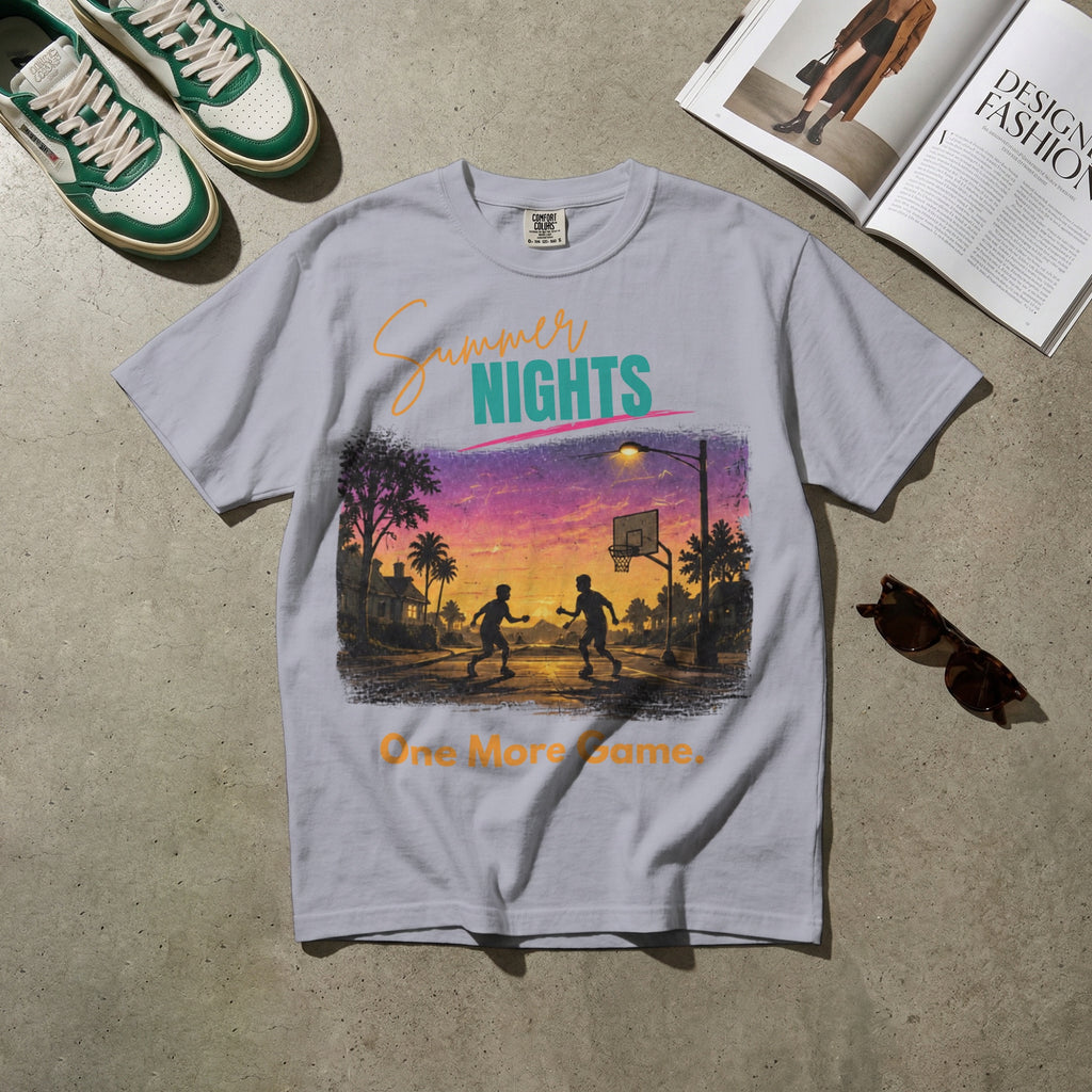 Summer Nights, One More Game — Vintage 90s Childhood Graphic Tee | Faded Memory Supply